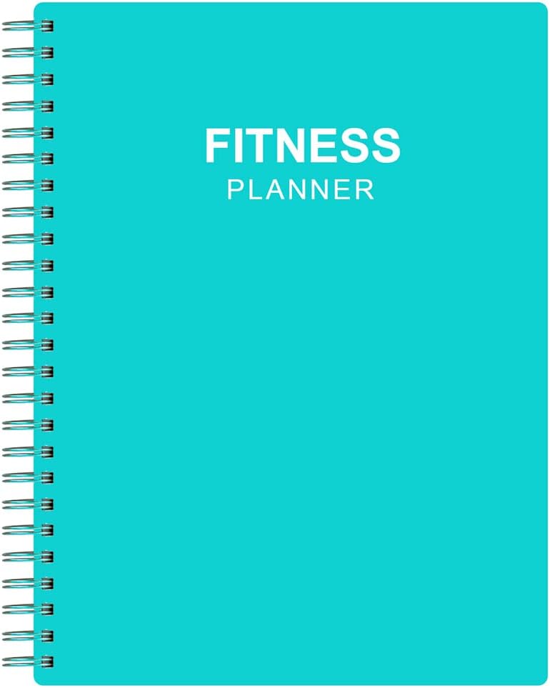 Fitness Planner for Women & Men - A5 Workout Log Book/Exercise Log to Track Weight Loss, Gym, Bodybuilding Progress - Daily Health & Wellness Journal, 5.8X8.25 In Workout Book