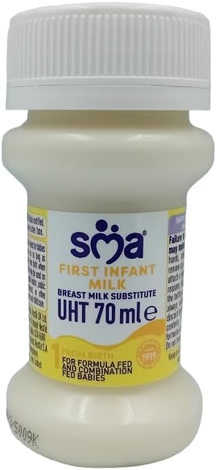SMA PRO First Milk from Birth & Ready-to-Feed, 70ml Bottles Cases of 32 Bottles