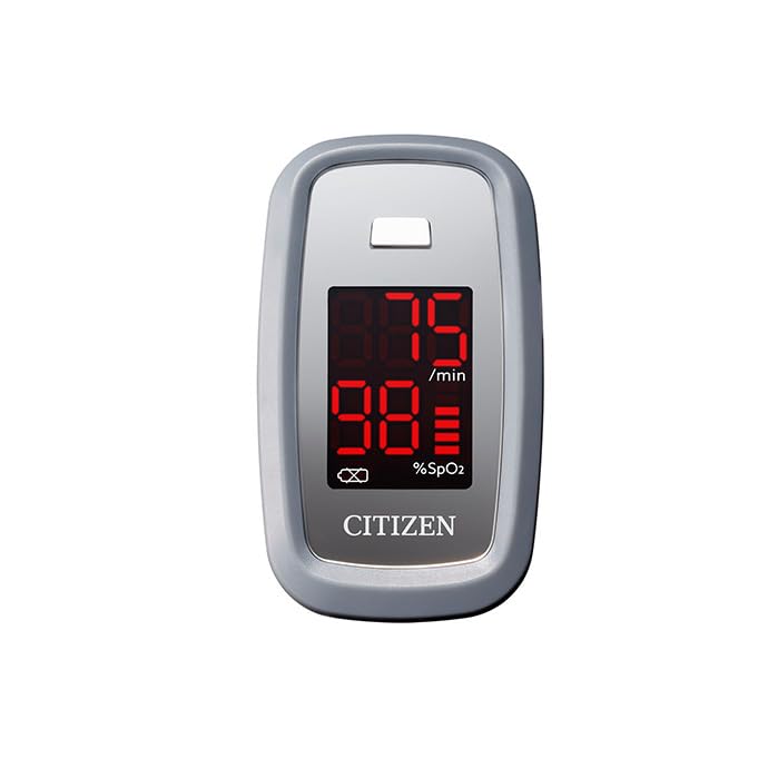 Citizen Finger Pulse Oximeter - Heart Pulse Rate & Saturation Level Blood Oxygen Monitor for Finger with Large Easy Read Display – Adults, Kids, & Home Use