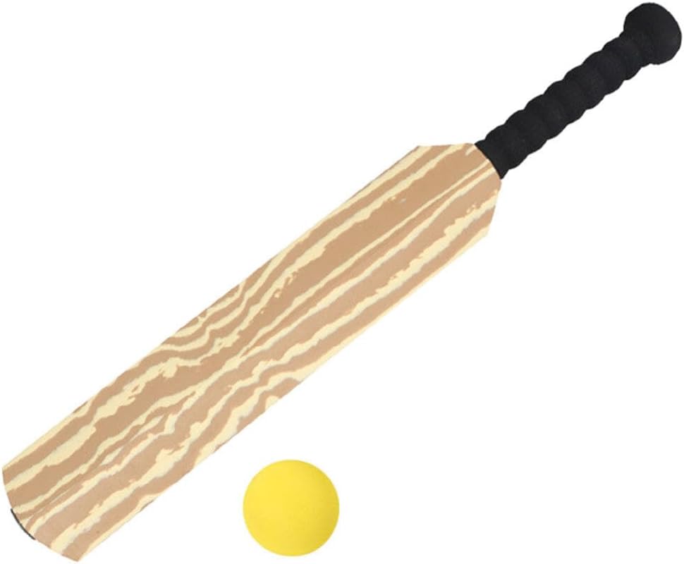 Kisangel 1 Foam Cricket Bat Set Cricket Plaything with Tennis Balls Padded for Parent-Child Interaction Plaything