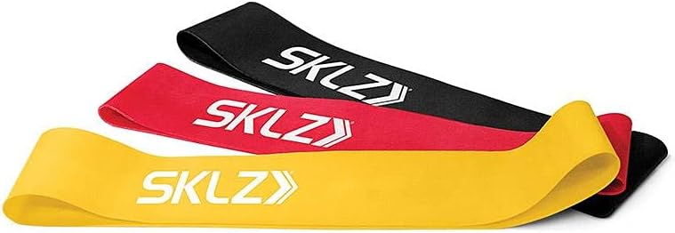 SKLZ SLKZ Mini Resistance Bands, Set of 3,Yellow