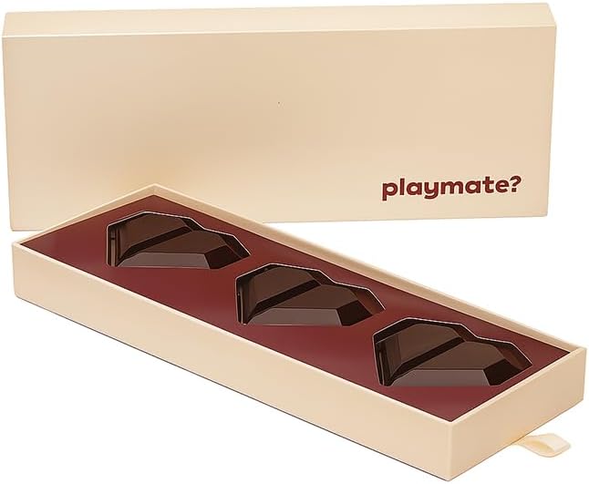 Playmate Aphrodisiac Infused Chocolates: 3 Luxury Sharing Chocolates Made by an Artisan Chocolatier Designed to Enhance Intimate Moments
