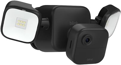 Blink Outdoor 4 Floodlight Camera – Wire-free smart security camera, 700 lumens, two-year battery life, HD live view, enhanced motion detection, Works with Alexa- 1 camera system