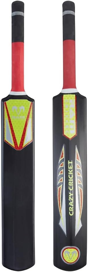 Ram Cricket Crazy Cricket Bat – Durable Plastic Construction with Powerful Hitting Zone – Available in Sizes SH, 6, 4, 2, 0 – Suitable for Cricket Training, Cricket Matches, Garden, Beach, or Park