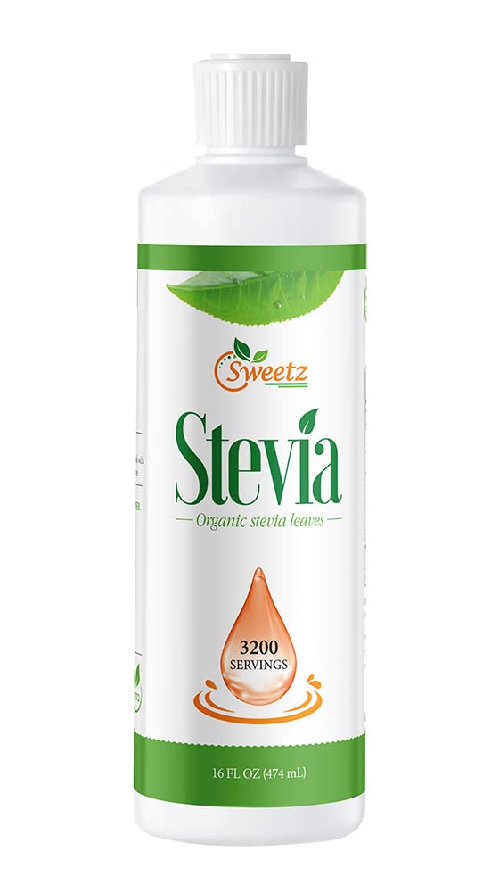 Liquid Stevia –Stevia Sweet Drops – Made from Reb-D Rich Organic Extract – Concentrated Liquid Sweetener for Drinks, Food, and Pastries, No Calories, and No Carbs – 16 FL OZ (3200 Servings)
