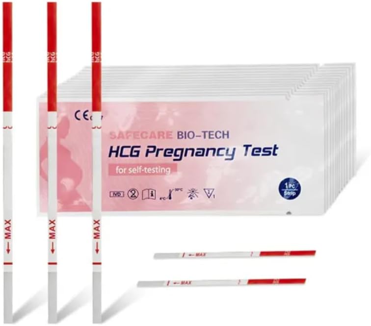 Pregnancy Test Strips 10mIU HCG Urine Home Testing Kit One Step Rapid Test (10)