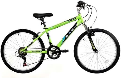 Basis Bolt Boys Hardtail Mountain Bike, 24" Wheel - Lime Green