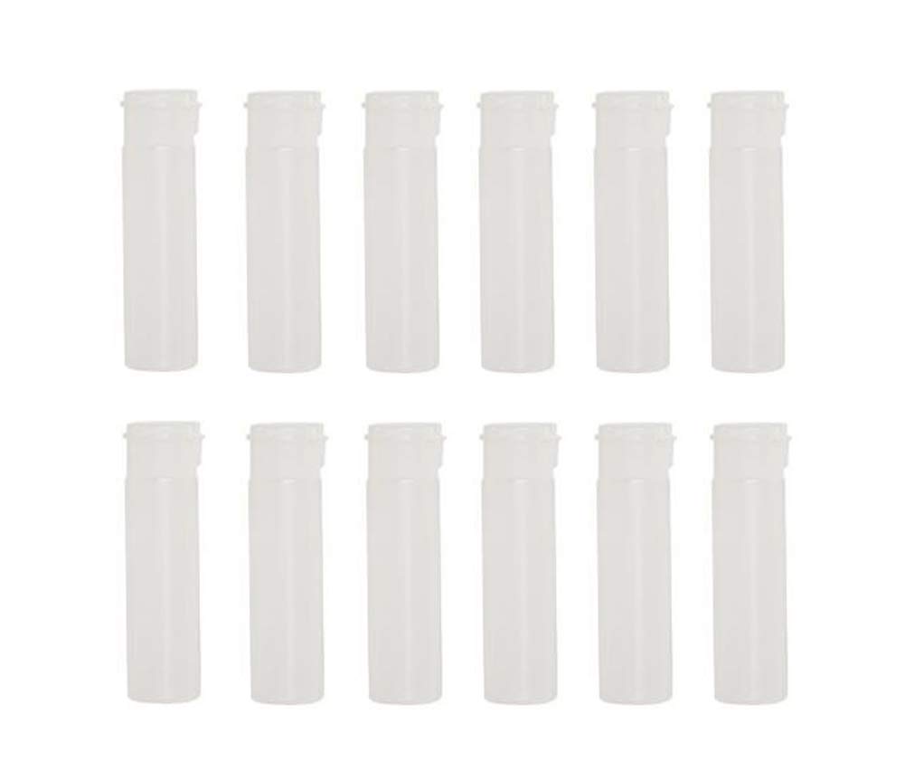 12Pcs Empty Refillable Clear Plastic Sample Flip Cap Squeeze Bottle Container Pot Vials For Cosmetic Makeup Emollient Water Lotion Shower Gel Emulsion Liquid(18ml.0.6oz)