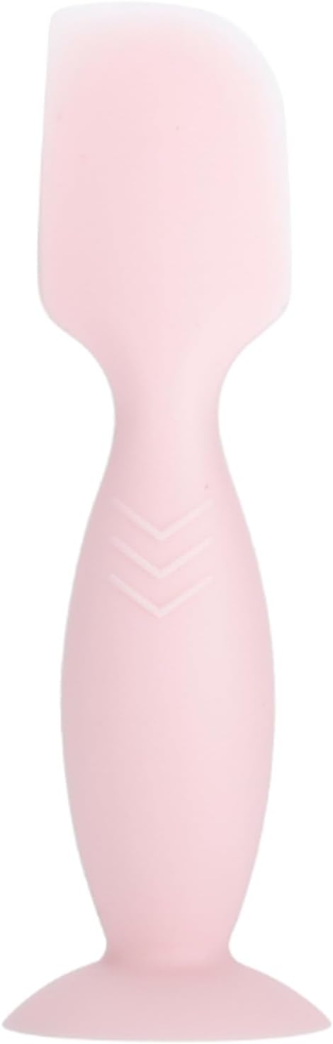 Diaper Cream Spatula, Gentle Silicone Applicator, Hygienic Diaper Newborn Essentials Tool Suction Base（Independent packaging） (Pink)