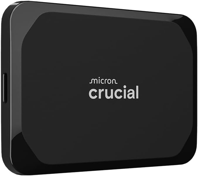 Crucial X9 2TB Portable External SSD - Up to 1050MB/s, External Solid State Drive, Works with PlayStation, Xbox, PC and Mac, USB-C 3.2 - CT2000X9SSD902
