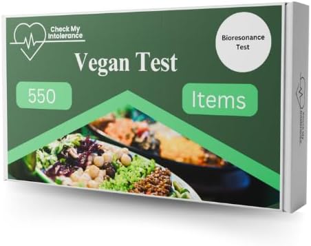 Check My intolerance Vegan Food Intolerance and Sensitivity Test Kit | Non-Invasive Hair Sample | 550 Item Test | Personalised Results Report in 3 Days | UK Based