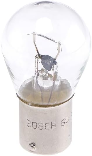 Bosch P21W (382) Pure Light Halogen Headlight Bulbs, 12 V 21 W, Original Quality - Socket Type BA15s - Pack of 2 Replacement Car Light Bulbs