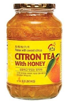 Haioreum Citron Tea with Honey Refresh Delight Large One Glass Jar 2.2 LBS/1 KG