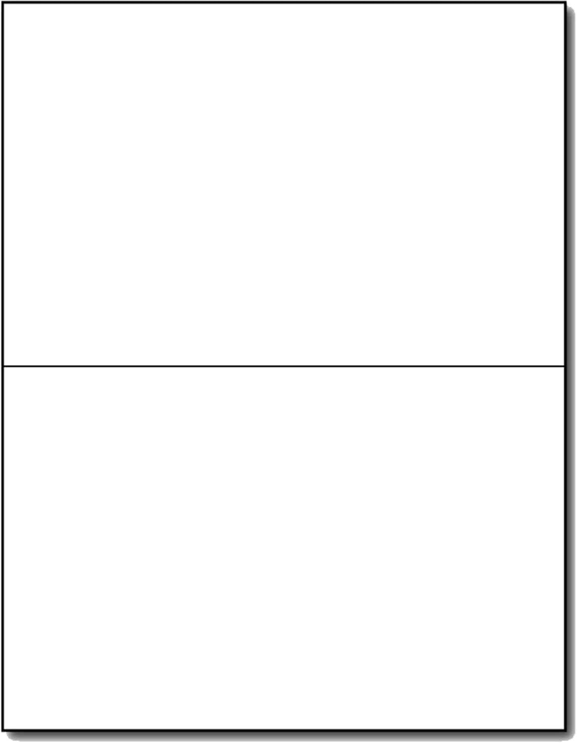 80lb White Half Fold Greeting Cards - 100 Cards - Desktop Publishing Supplies, Inc.™ Brand