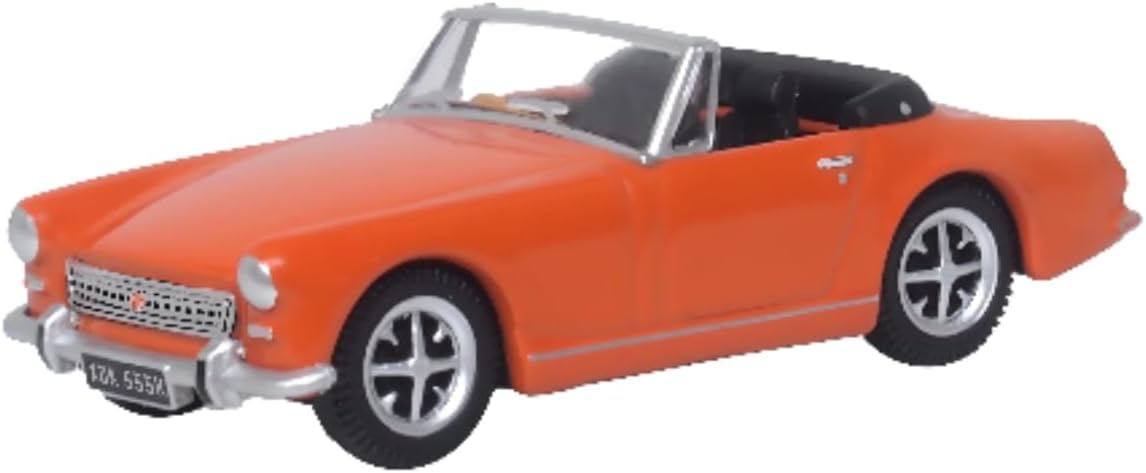 Oxford Diecast 76MGM001 MG Midget Mk.III - Blaze Orange 1:76 Scale Diecast Model