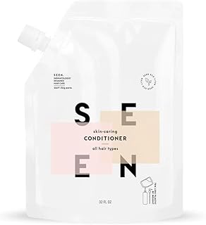 SEEN Conditioner Eco-Refill - Scented- Non-Comedogenic & Sulfate-Free Hair Conditioner- Dermatologist-Developed -Safe for Sensitive & Acne Prone Skin