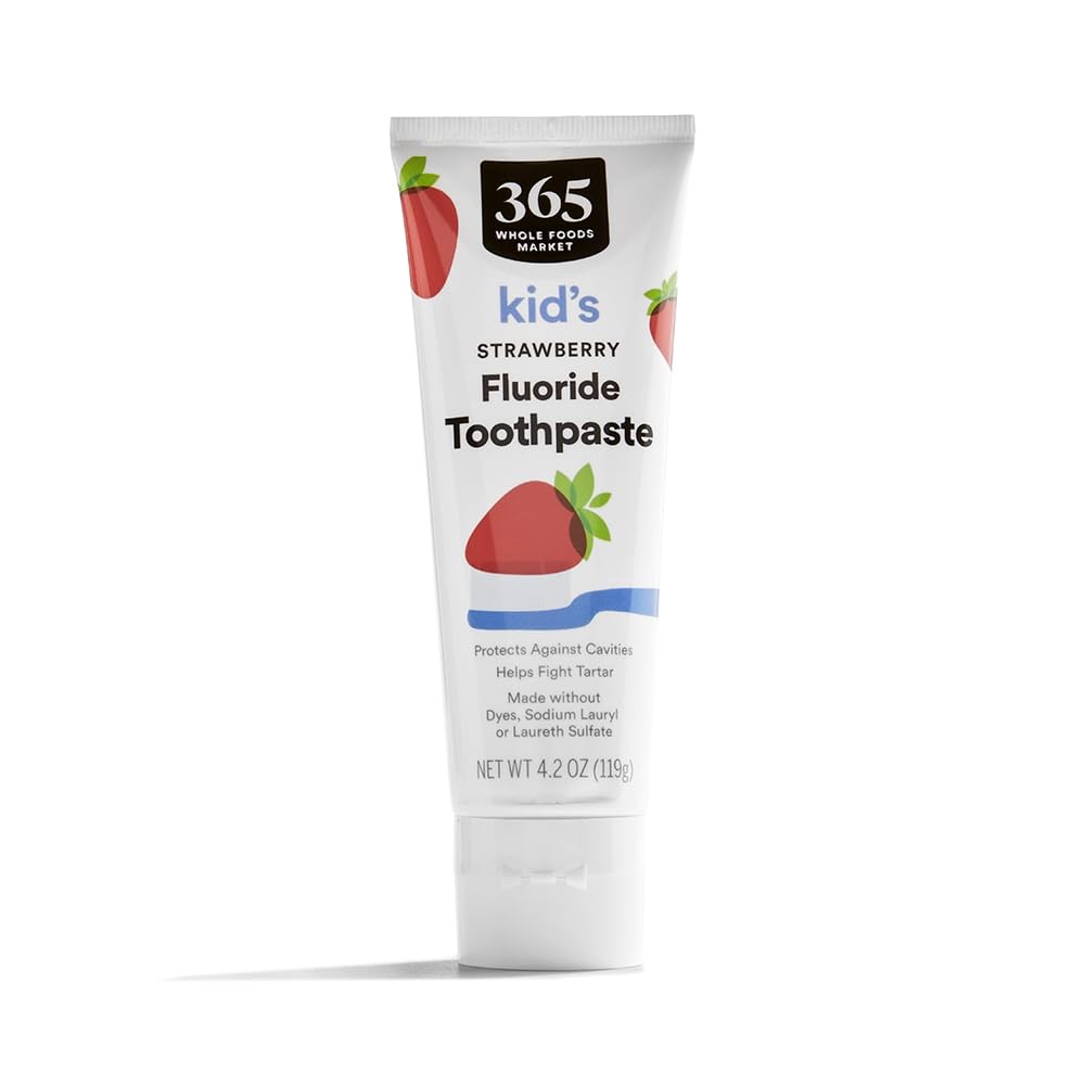 365 by Whole Foods Market, Kid's Strawberry Fluoride Toothpaste, 4.2 OZ