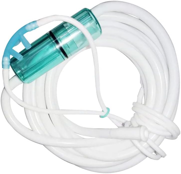 7FT Standard Nasal Cannula Tubing Soft Silicone Tube for Various Machine with Y-Shape Tee Connector and Nasal Suction Head-1 Pack