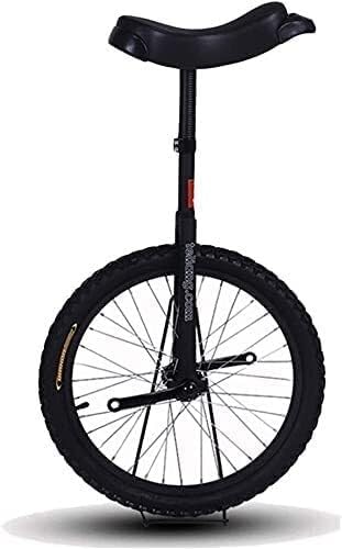 Unicycle, Suitable For Beginners To Intermediate Riders, 24 Inch 20 Inch 18 Inch 16 Inch Adult Unicycle (Color : Schwarz, Size : 20 Inch)
