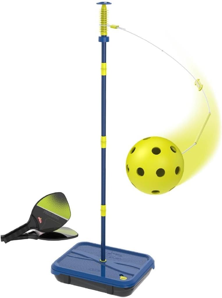 Swingball Pickleball All Surface Portable Pickleball Game Set for Ages 6+, Adjustable Height, Lightweight Paddles, Beginner & Pro Friendly Family Fun Tennis Game