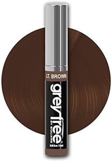 Root touch up hair mascara temporary cover conceal gray roots hair lines eyebrows mens mustache and beards Light-Brown