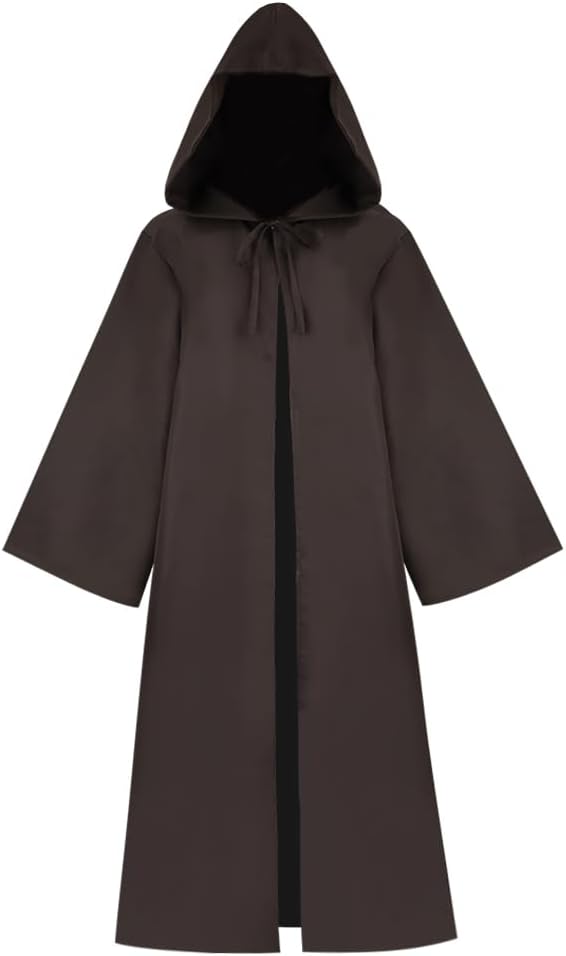 Adult Robe Hooded Cloak Halloween Christmas Party Cosplay Costume Vampire Tunic Hooded Uniform