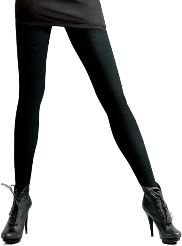 SENTELEGRI "ARCTICA 300 Denier 3D Thick Warm Winter Thermal Tights Matte Opaque Black Tights for Women