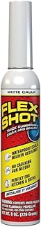 Flex Shot Rubber Adhesive Sealant Caulk, 8-oz, White