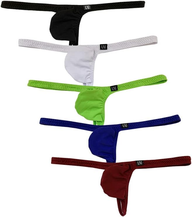COMLIFE Men's Skin-Friendly Cotton Low Rise T-Back Thong Underpants