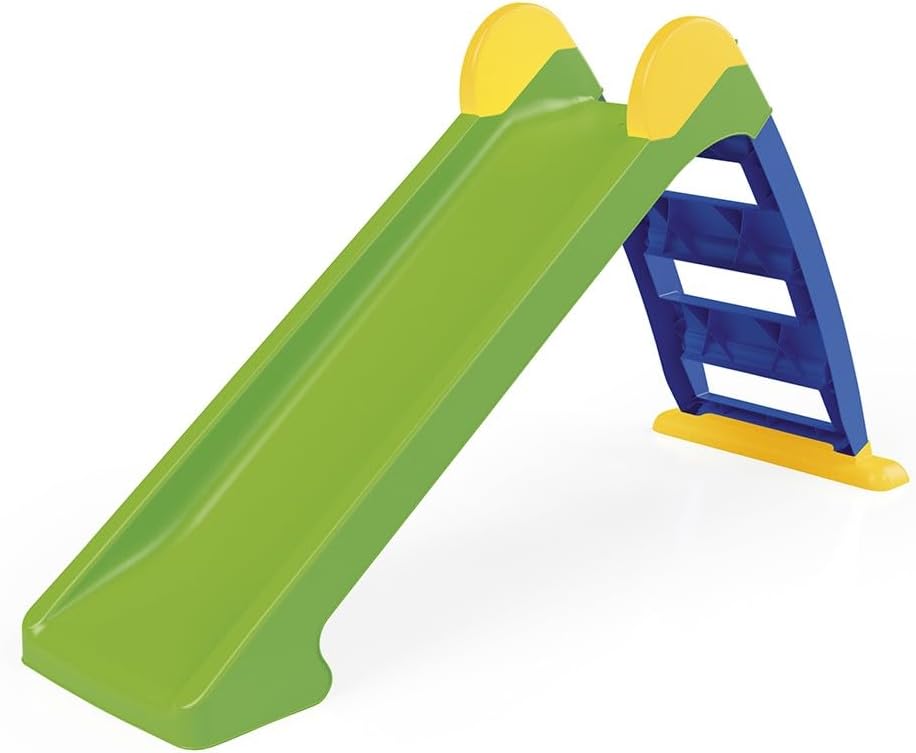 Dolu My First Garden Slide Medium for Kids For Children From 2 Years Blue Ladder and GreenSlope Foldable for Indoor or Outdoor Use Toddler Climbing Slide Indoor Slide, Kids Outdoor Play Equipment