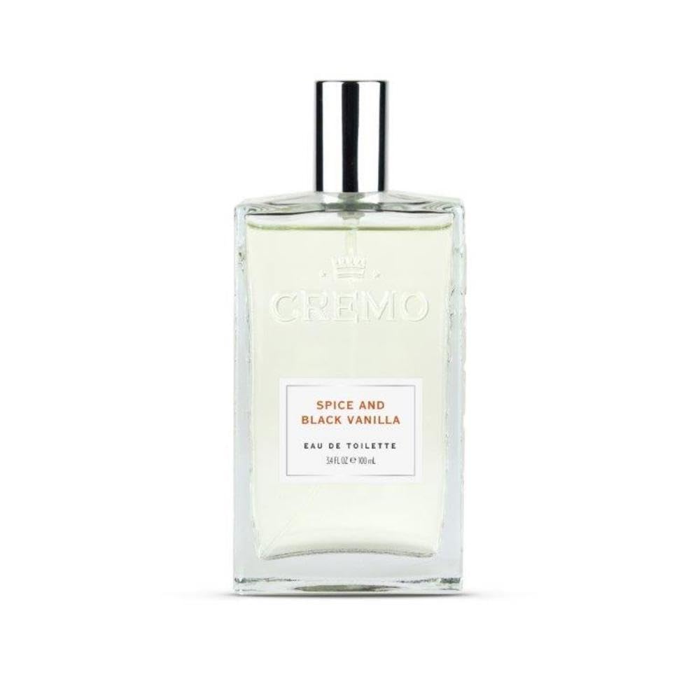 Cremo Cologne for Men - Spice & Black Vanilla Mens Cologne - An Explosion of Vibrant Spices, Dark Woods and Black Vanilla, 3.4 Fl Oz