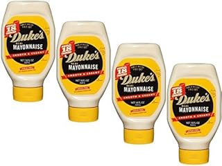 DUKE'S Real Mayonnaise Squeez Bottle, 18 Fl Oz, Pack of 4