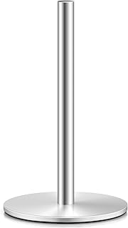 Paper Towel Holder Stainless, Countertop Paper Towel Holders, Paper Towel Stand Countertop, Kitchen Paper Towel Holders, Paper Towel Holder Stand (Silver)