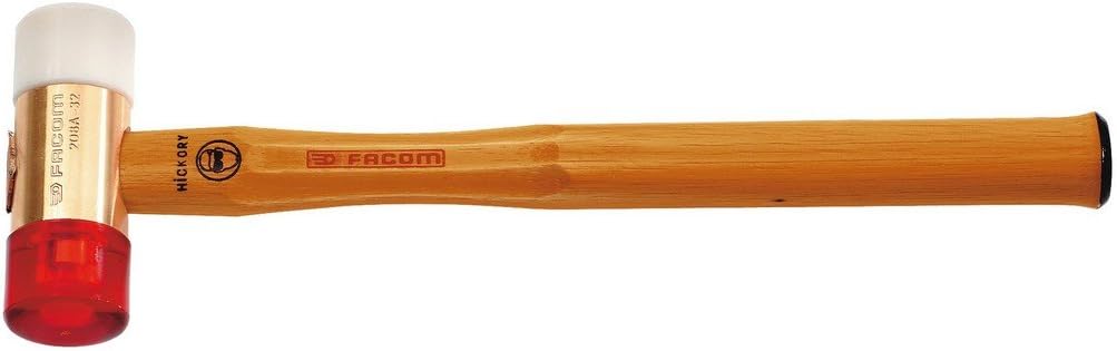FACOM - Massette with Interchangeable Tips - 208A.32CBA - Heavy Series with Steel Body - Optional Polyurethane and Nylon Tips - Multipurpose Hand Tools - 32 mm Tips