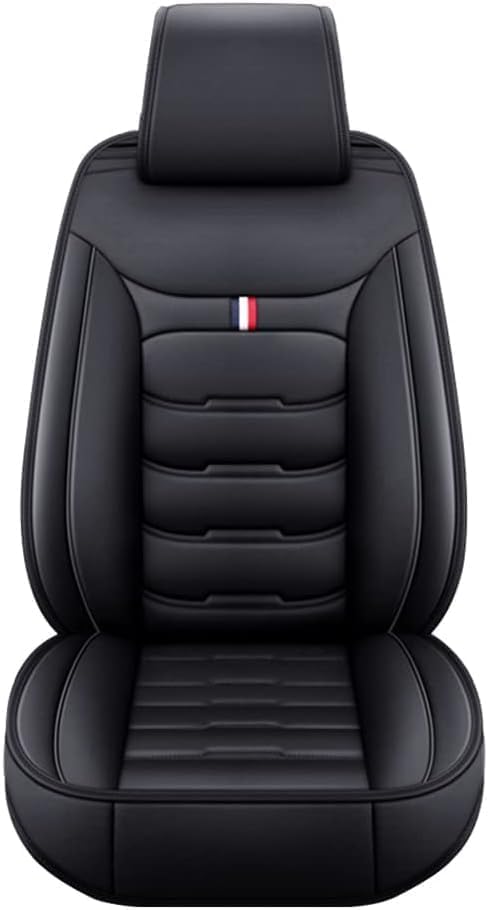 Car Seat Covers Compatible with Toyota Hilux 2009-2024, 5-Seats Full Set Leather Auto Vehicle Cushion Cover, Waterproof Seat Protectors Black