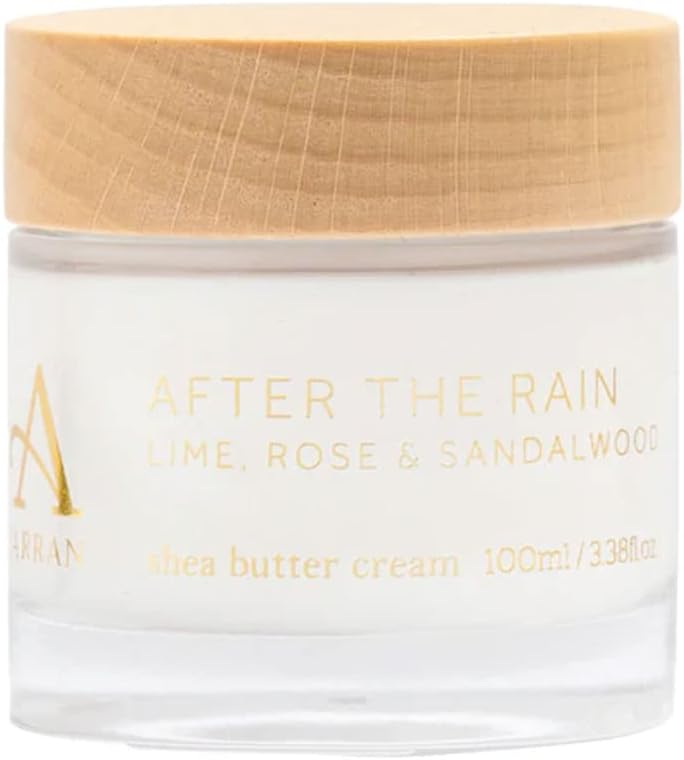 Arran Sense of Scotland After The Rain Shea Butter Cream (100ml/3.38floz) Fresh, Sensual, Gentle & Nourishing with Rose, Musk, Floral Citrus & Woods