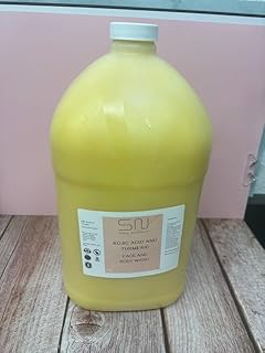 Kojic Acid and Turmeric Face and Body Wash, Brightening, Revitalizing, Hydrating, Natural (128oz)