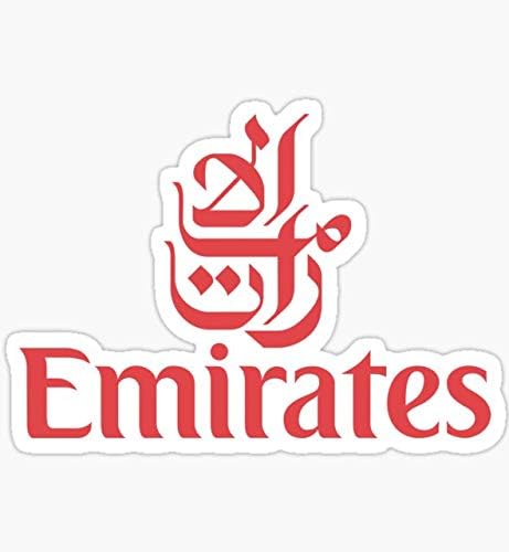Emirates Airlines - Pack of 3 Stickers - Auto, Wall, Laptop, Cell, Truck Sticker for Windows, Cars, Trucks