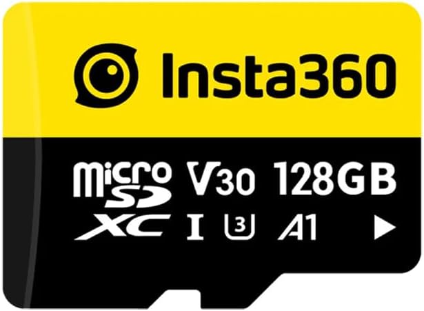 Insta360 128GB microSDXC Memory Card, V30, A1, UHS-I, 90 MB/s Read/Write Speed