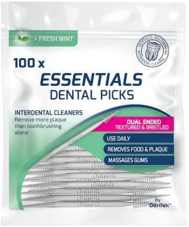 DenTek Essentials Dental Picks - Fresh Mint - 100 per Pack