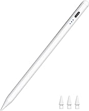 Stylus Pen for iPad 2018-2024, Fast Charging Pencil (1st Generation) with Tilt Sensitivity & Palm Rejection, Magnetic Pen for iPad Air 3/4/5/M2, iPad Mini 5/6, iPad 6/7/8/9/10, iPad Pro 11"/12.9"/M4