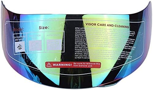 Light Weight UV Protective Motorcycle Helmet Visor Lens, Tough PC Plastic Helmet Visor Windshield Replacement for 316 902 AGV K5 K3SV, 28 * 12cm Anti-Explosion Motorcycle Helmet Visor Lens