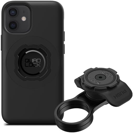 Quad Lock Stem Cap Bike Mount Kit with MAG Phone Case for iPhone 12 Mini
