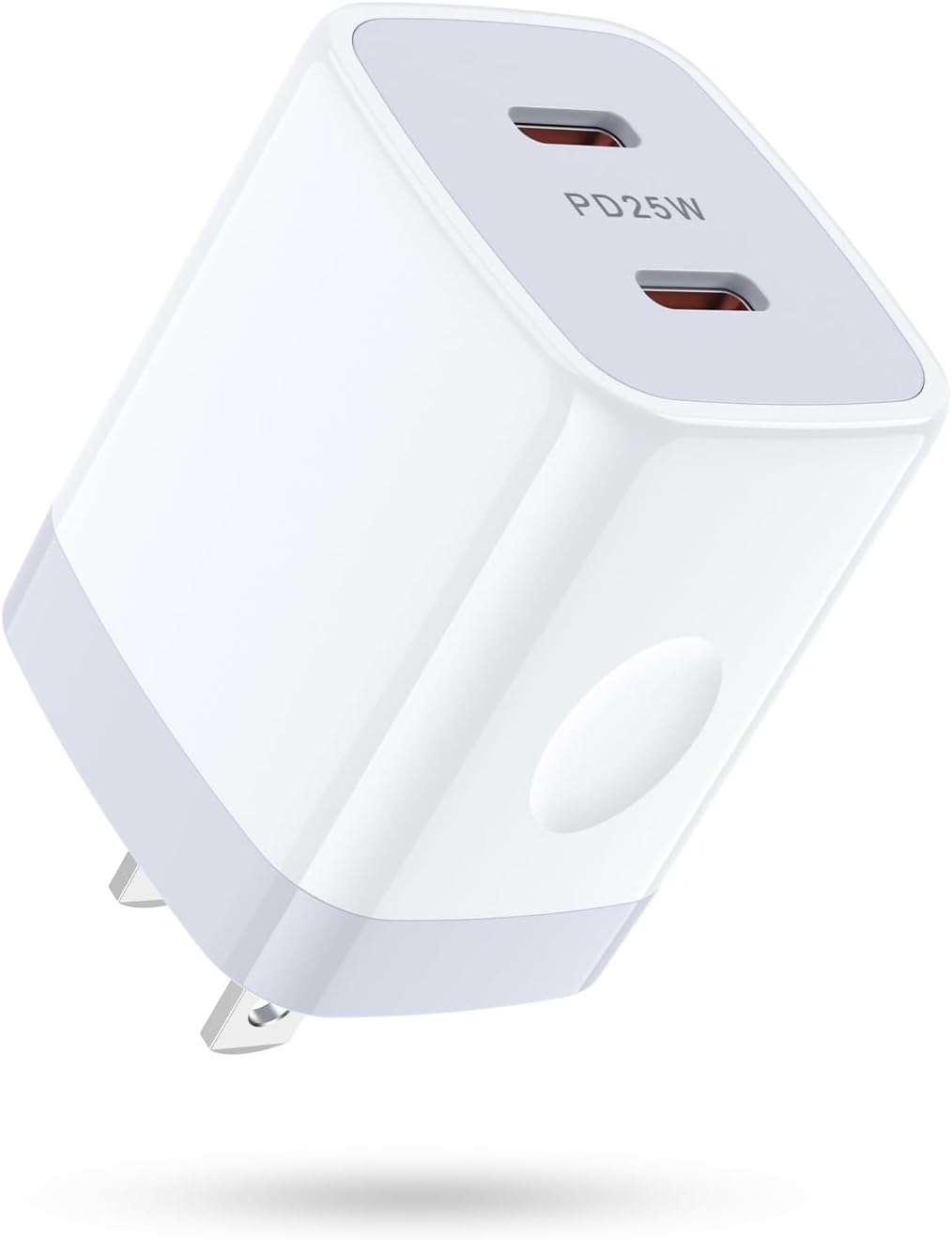 USB C Charger Block, 25W 2 Port Type C Wall Charger Fast Charging Dual PD Power Adapter Plug for iPhone 17 16 Pro Max 16e 15/15 Pro/15 Pro Max/15 Plus,Samsung Galaxy S24 S23 S22 S21 S20 Android Phone