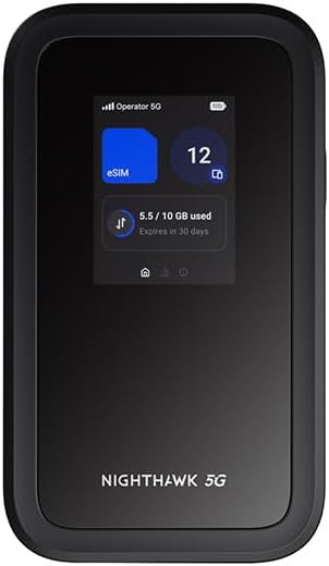 NETGEAR Nighthawk M7 5G Mobile Hotspot with eSIM, WiFi 7, Up to 3.6 Gbps