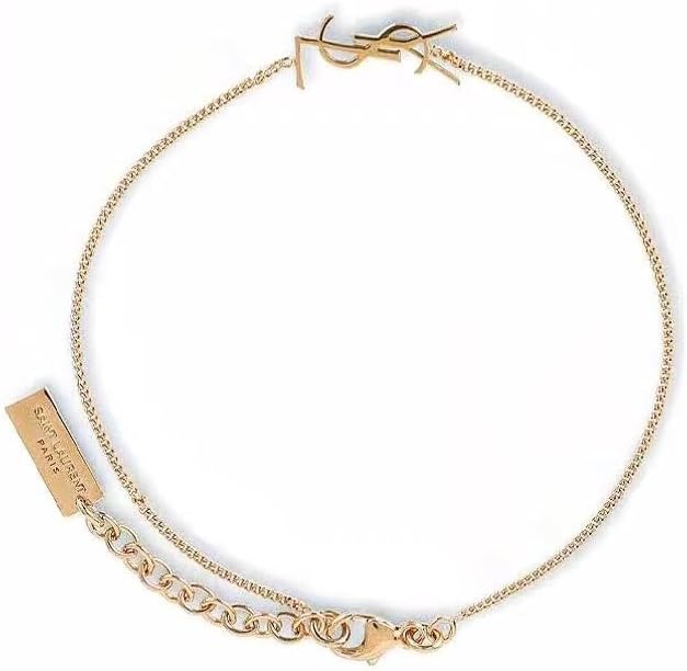 Dainty Gold Initial Bracelet for Women, Minimalist Gold Link Bracelet, Trendy Personalized Chain Bracelet for Gift