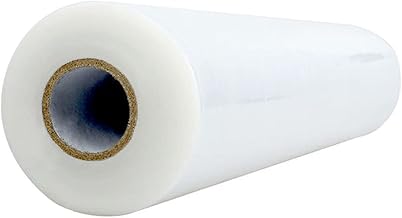 Water Soluble Stabilizer for Embroidery Topping Film (12 in x 50 yd Roll), Seneme 35um Clear Embroidery Stabilizers - Wash Away Embroidery Stabilizer for Machine Embroidery Stabilizer and Hand Sewing