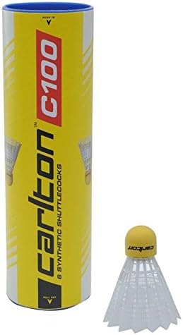 Carlton C100 Synthetic Shuttlecocks 6 Pack Badminton Equipment Accessories