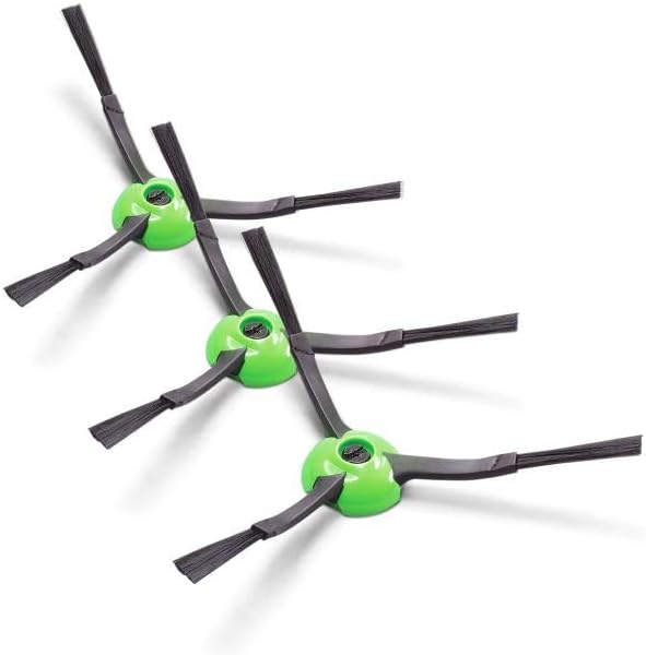 iRobot Roomba Authentic Replacement Parts - e, i, & j Series Edge-Sweeping Brush, 3 Count (Pack of 1),Green