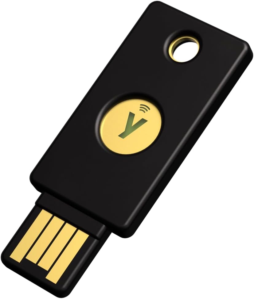 Yubico Yubikey 5 NFC FIPS 140-2 Validated Multi Protocol - FIDO2/WebAuthn, FIDO U2F, Yubico OTP, Oath-TOTP, Oath-HOTP, Smartcard (PIV) and OpenPGP